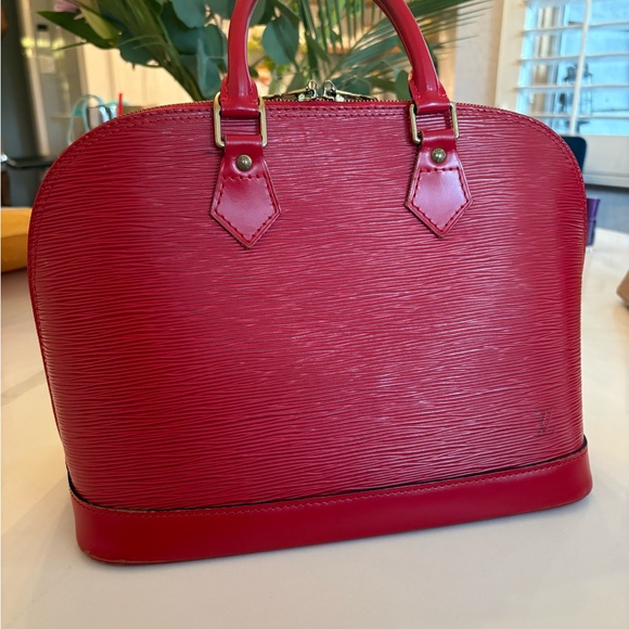 Louis Vuitton Handbags - Louis Vuitton Red Epi Alma - INCLUDES COA AND LOCK & KEY